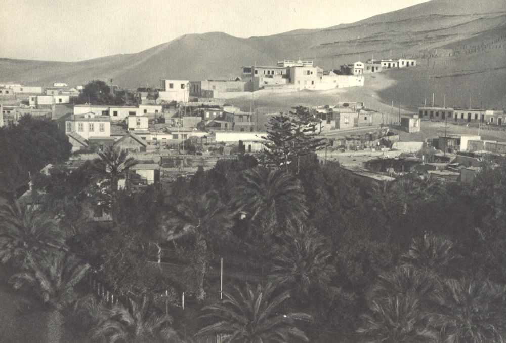 Associate Product CHILE. Arica. Vista parcial del pueblo. Arica. Partial view of the town 1932
