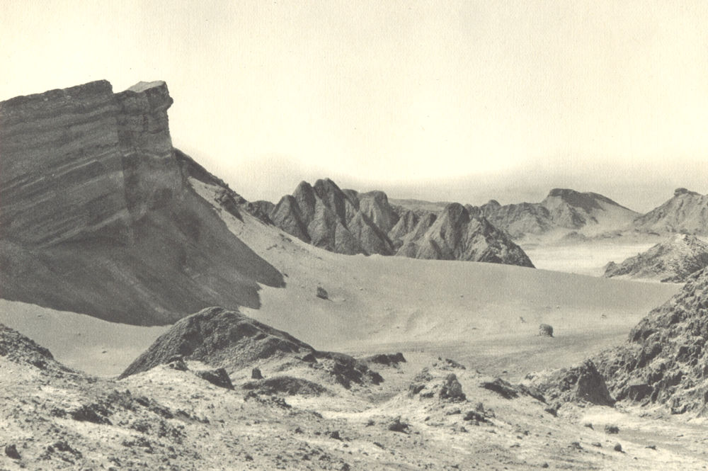 CHILE. Desierto de Atacama. Atacama Desert 1932 old vintage print picture