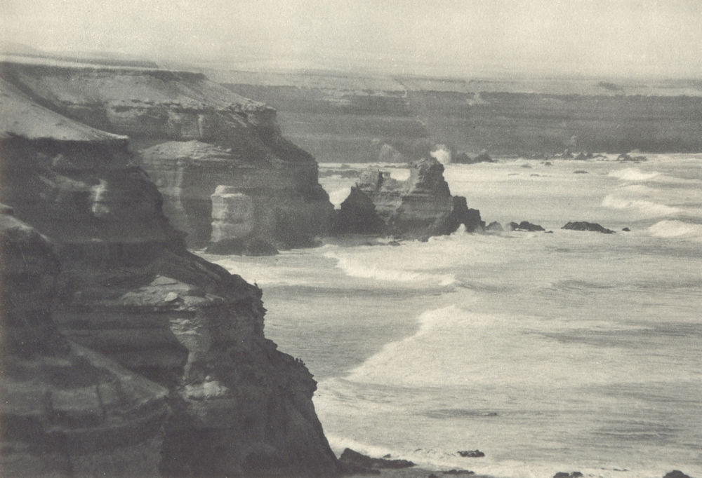 Associate Product CHILE. Costa del Pacifico entre Antofagasta y Mejillones. Pacific Coast 1932