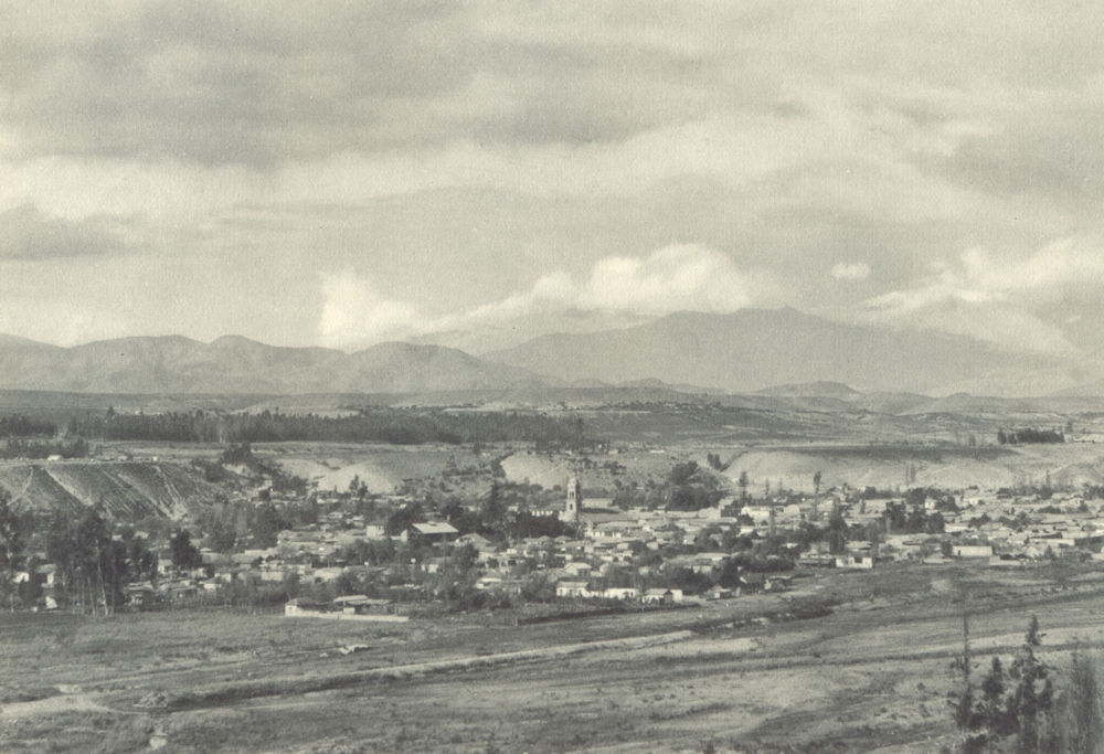 Associate Product CHILE. Vallenar. Vista hacia el Oeste. Vallenar. View to the West 1932 print