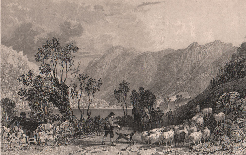 Associate Product LAKE DISTRICT. Brother's Water from Kirkstone Foot, Cumbria. ALLOM 1839 print