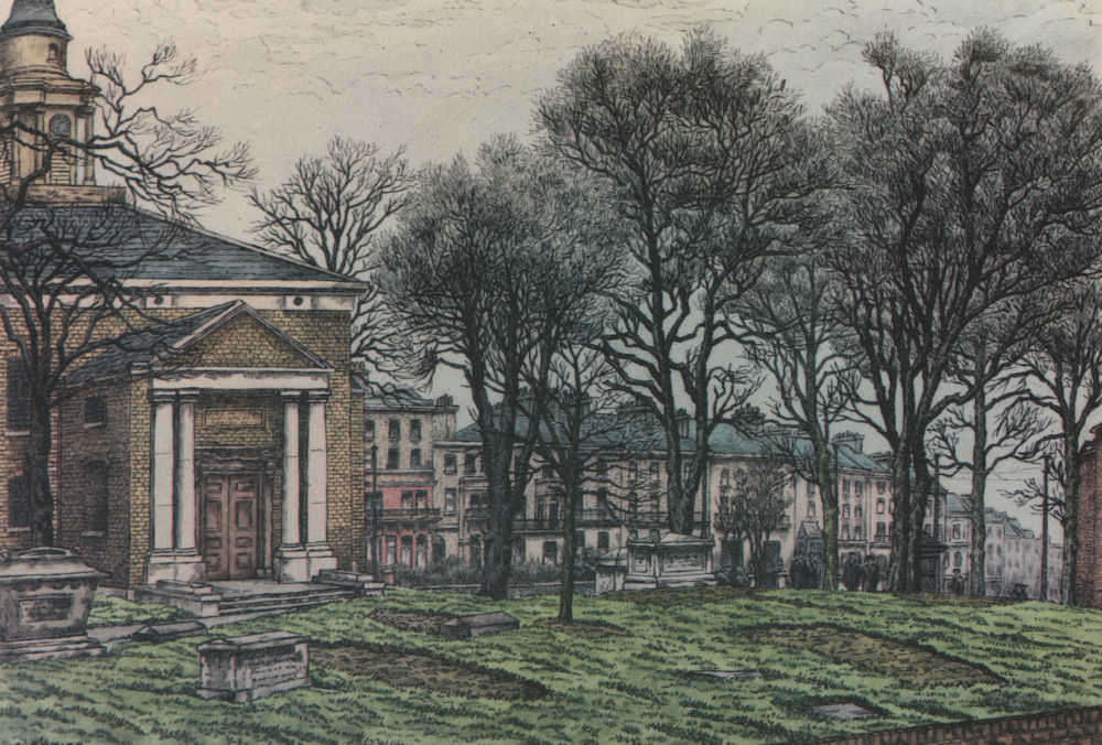 Associate Product LONDON. Paddington Green, by Charles Ginner 1947 old vintage print picture