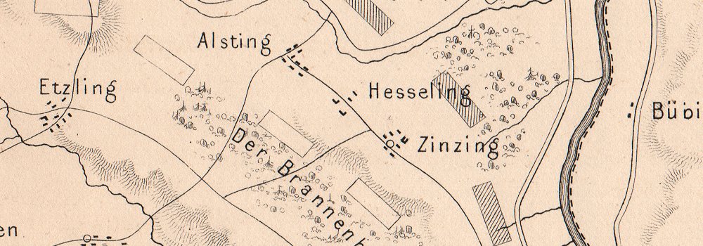 Saarbrücken Battle of Forbach Aug 6 1870 FRANCO-PRUSSIAN WAR Moselle 1875 map 