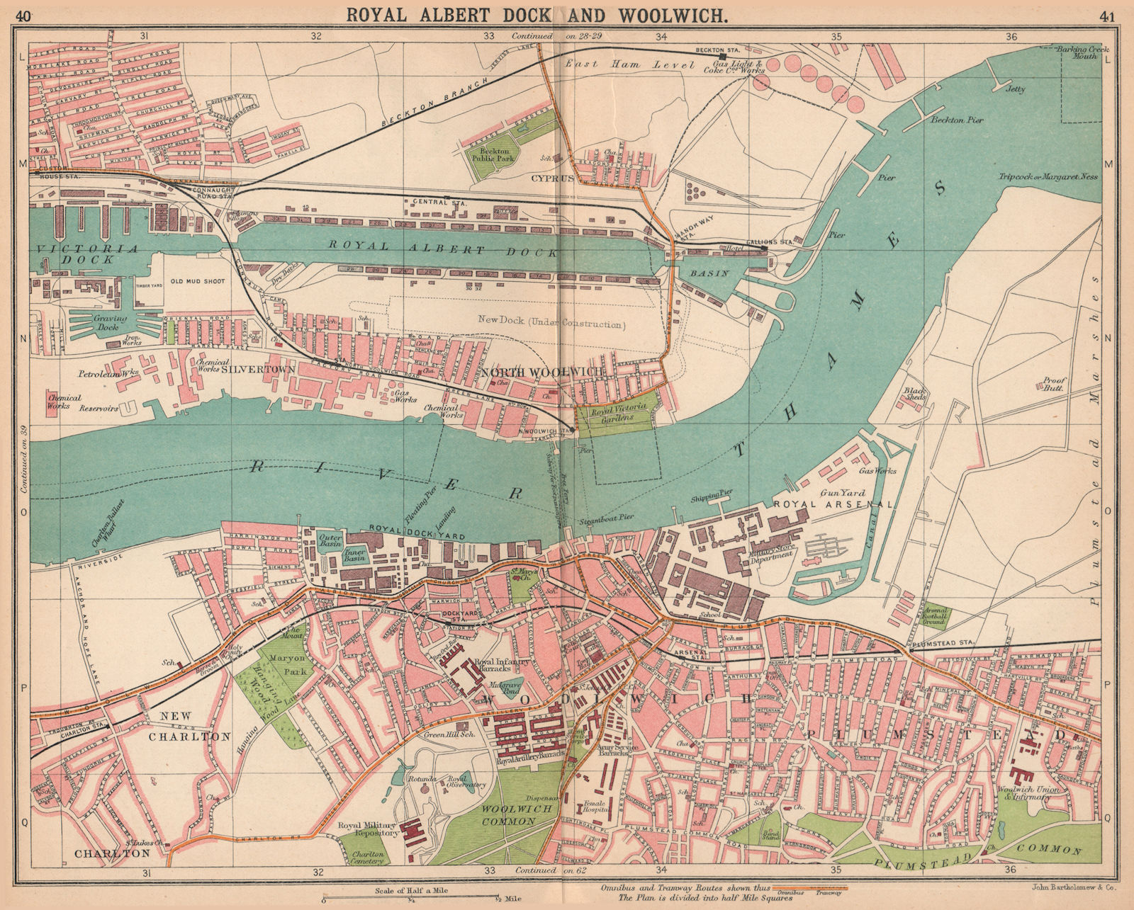 Associate Product LONDON E. Royal Albert Dock Woolwich Plumstead Charlton Beckton 1913 old map