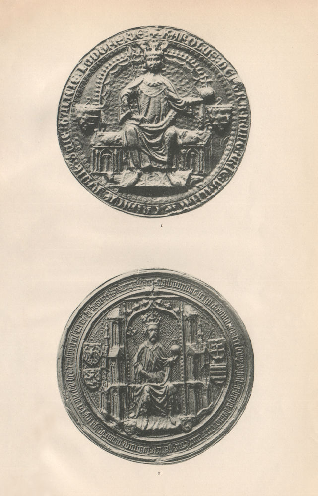 HOLY ROMAN EMPERORS SEALS. Carolus Karl IV 1346-1378. Sigismund. 1410-1418 1907
