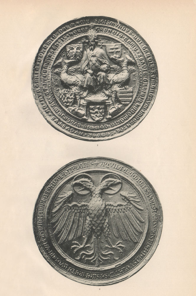 SEAL OF SIGISMUND. Holy Roman Emperor 1410. Doppel-Adler of Ezechiel 1907