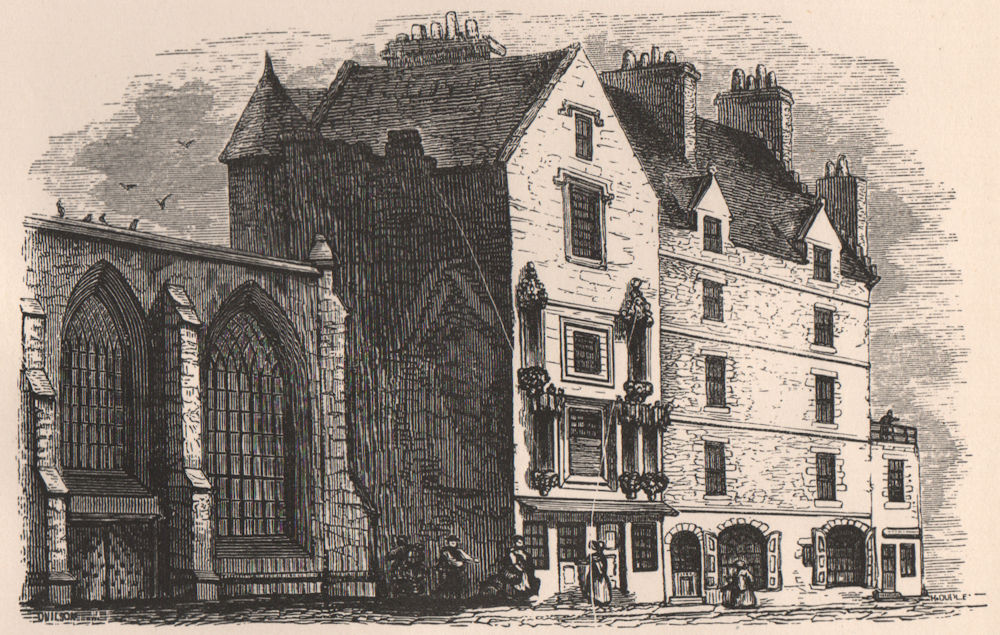 Associate Product EDINBURGH. The Old Tolbooth, "The heart of Midlothian" demolished 1817 1885
