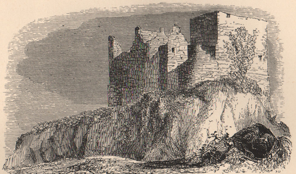 Associate Product ARGYLESHIRE. Duart Castle, Mull. Scotland 1885 old antique print picture