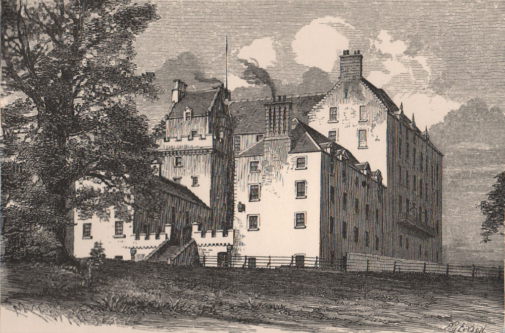 INVERNESS-SHIRE. Grant Castle. Scotland 1885 old antique vintage print picture