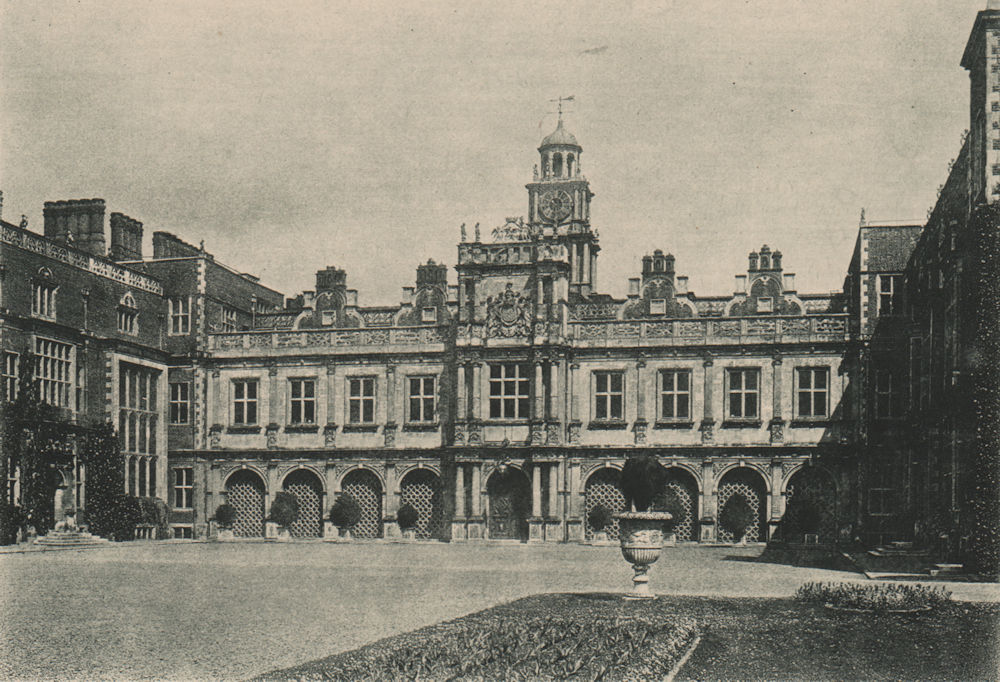 Associate Product SUSSEX. Herstmonceaux Castle 1893 old antique vintage print picture