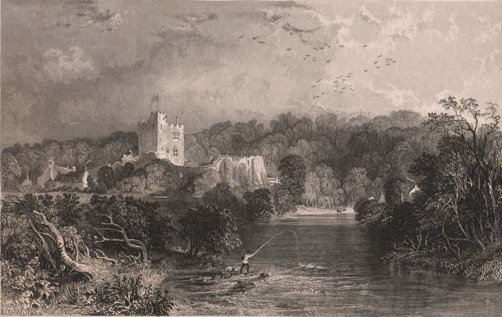 NORTHUMBERLAND. Bothal Castle. ALLOM 1839 old antique vintage print picture