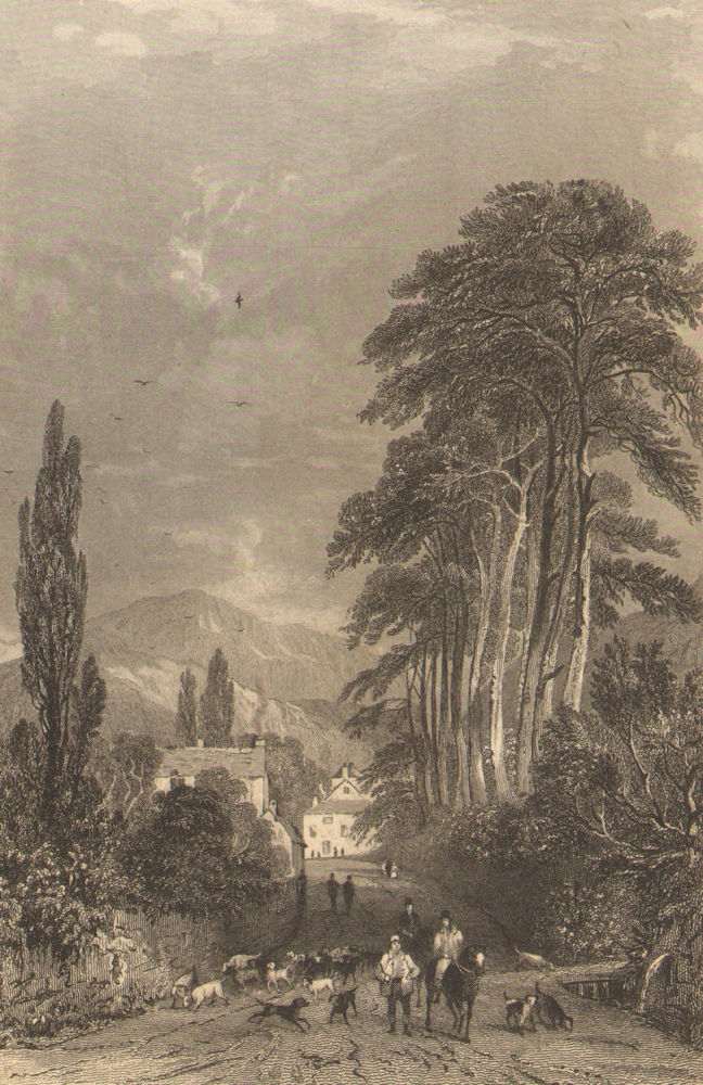 Associate Product LAKE DISTRICT. Approach to Ambleside, Westmorland. Cumbria. ALLOM 1839 print