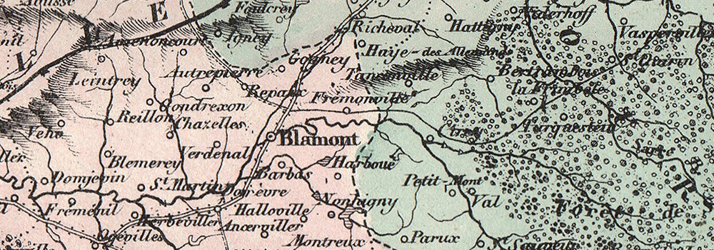 MEURTHE. Carte du département. Plan de Nancy. MALTE-BRUN 1852 old ...