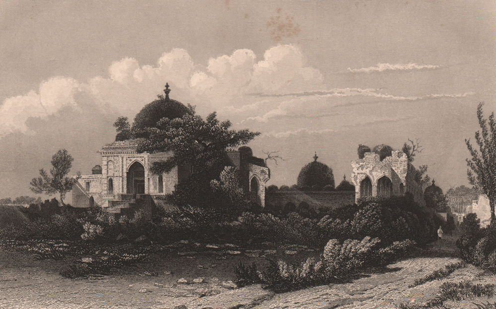 Associate Product BRITISH INDIA. Jumma Masjid, Mandu 1858 old antique vintage print picture