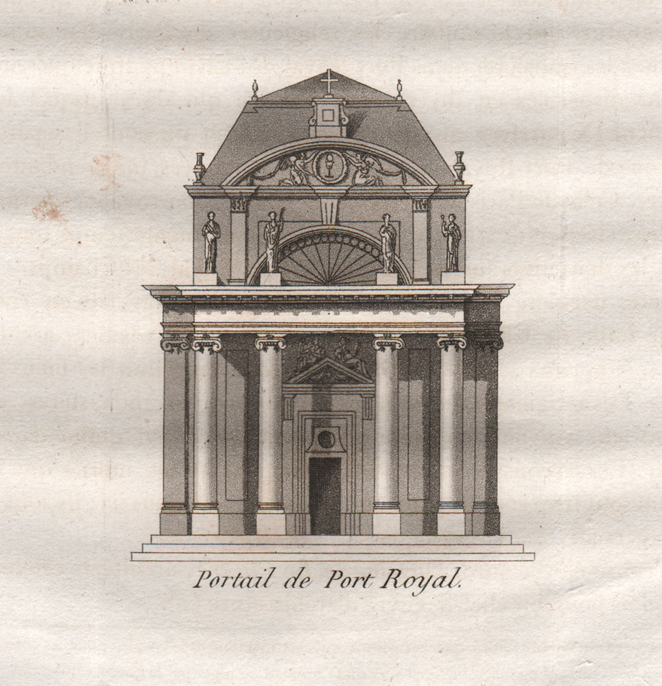 Associate Product PARIS. Portail de Port Royal. Aquatint 1808 old antique vintage print picture