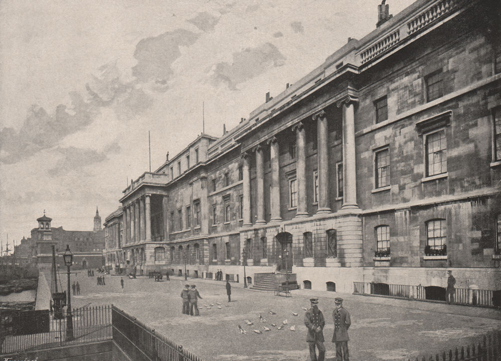 Associate Product The Customs House. London 1896 old antique vintage print picture
