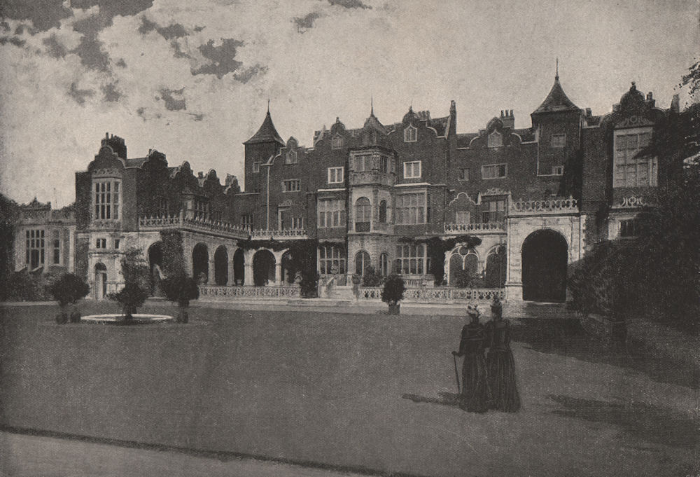 Holland House, Kensington. The South front. London. Historic Houses 1896 print