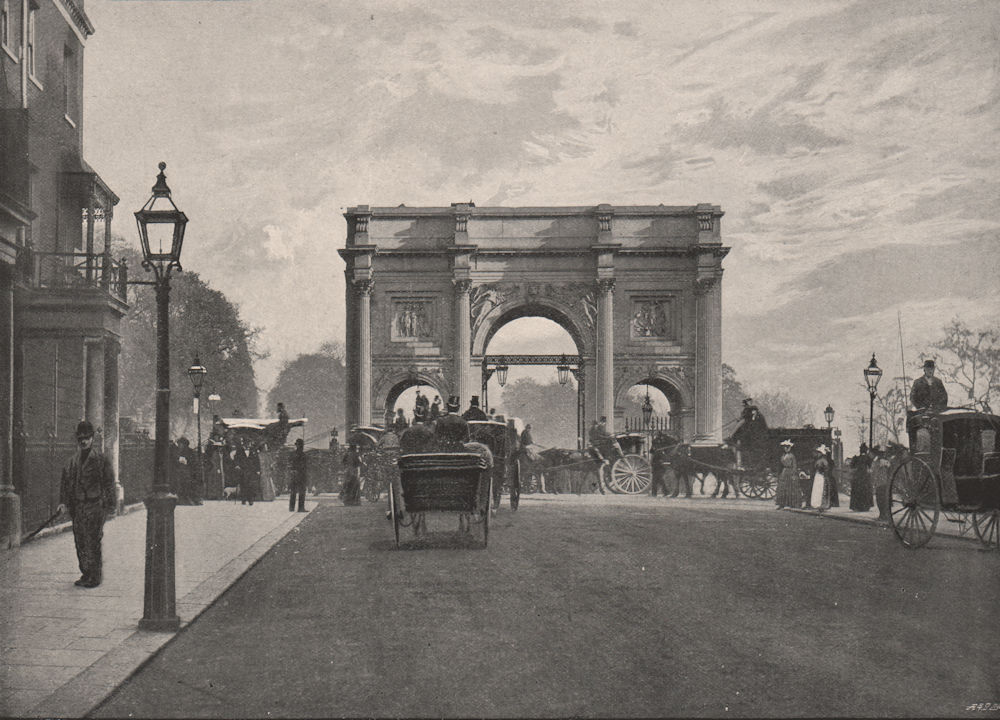 Associate Product The Marble Arch. London 1896 old antique vintage print picture