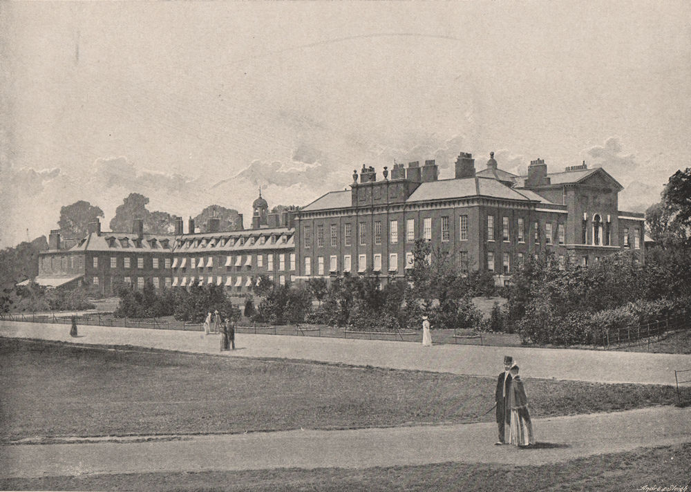 Associate Product Kensington Palace. London. Historic Houses 1896 old antique print picture