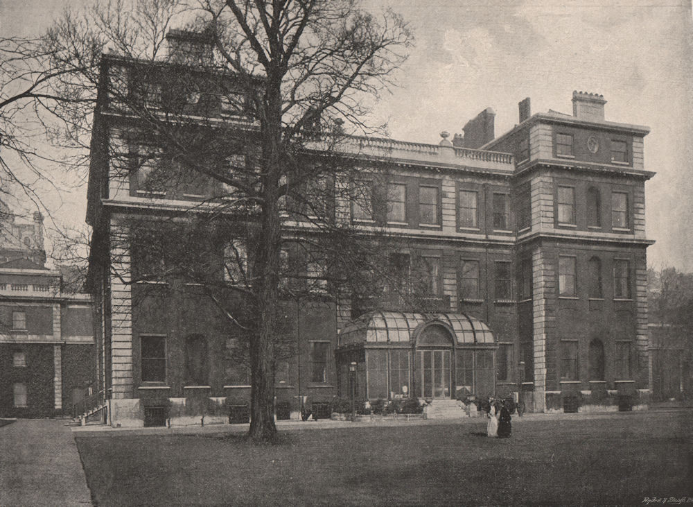 Marlborough House. London. Historic Houses 1896 old antique print picture