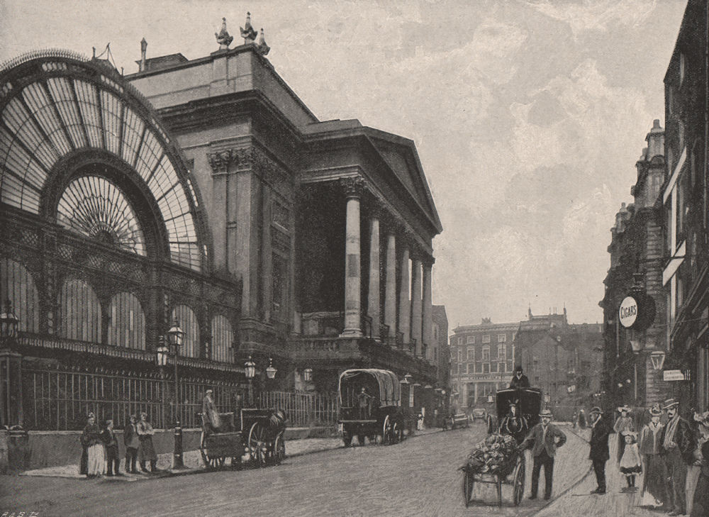 Associate Product Covent Garden Theatre. London 1896 old antique vintage print picture