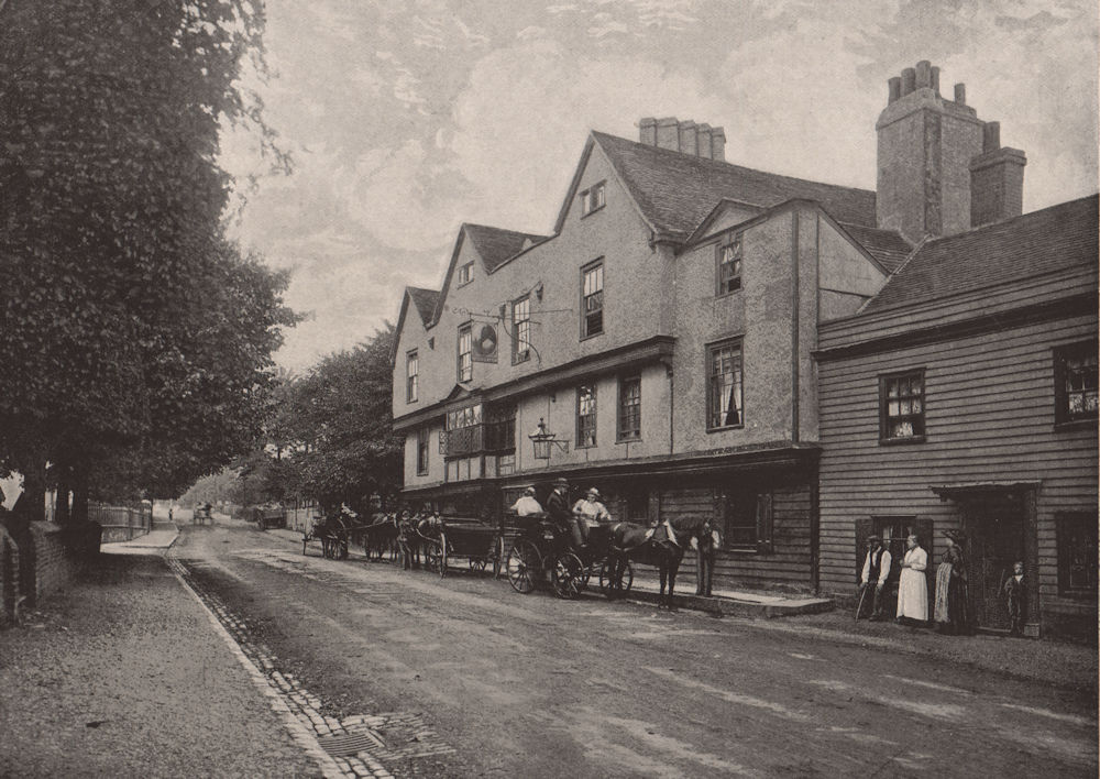 Associate Product "The King's Head" Chigwell. Essex. Pubs 1896 old antique vintage print picture