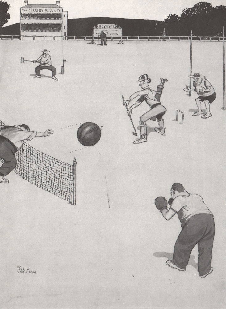 Associate Product HEATH ROBINSON. New Combination Game. Golf cricket tennis croquet boxing 1973