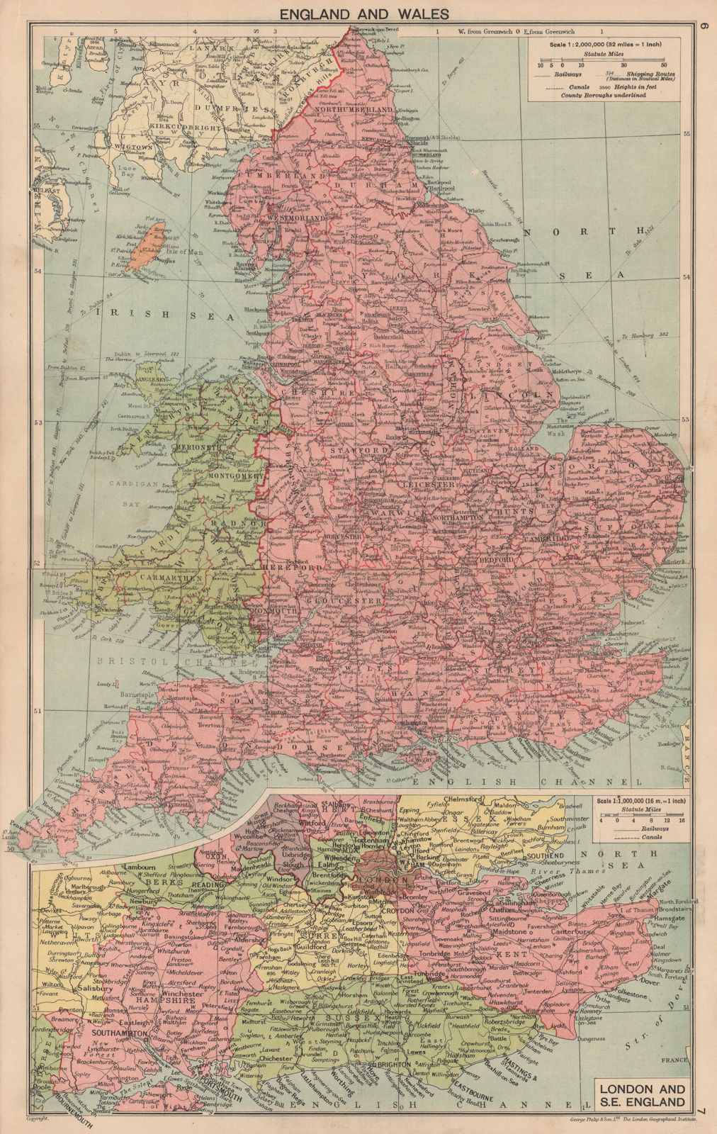 Associate Product SECOND WORLD WAR. England & Wales in 1940. South East England 1940 old map