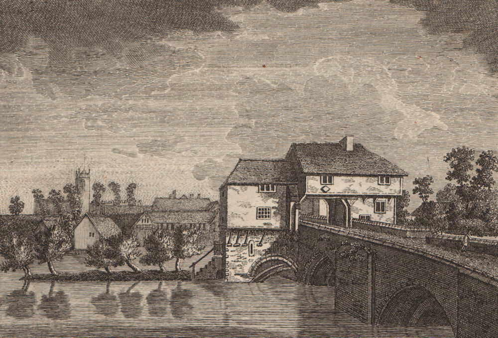 Associate Product BEDFORD BRIDGE, Bedfordshire. Plate 1. GROSE 1776 old antique print picture