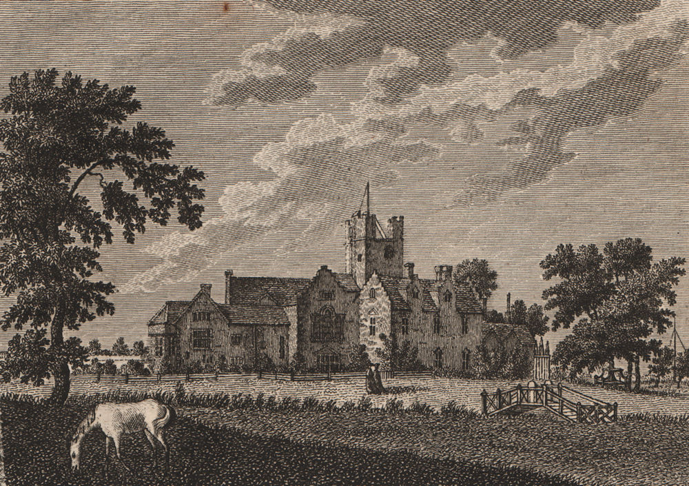 Associate Product BISHAM MONASTERY, Berkshire. 'Bustleham Monastery'. GROSE 1776 old print