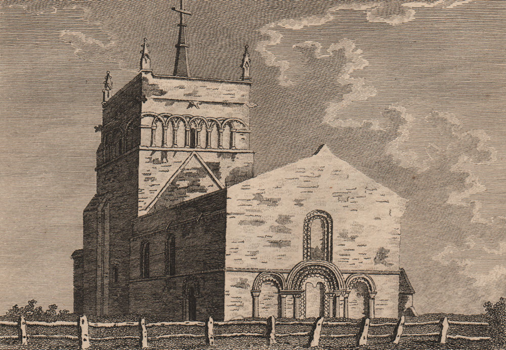 STEWKLEY. 'Stivecle, or Stukeley church, Buckinghamshire'. GROSE 1776 print