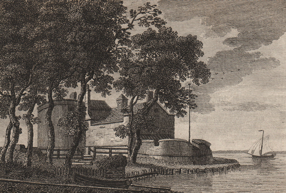 Associate Product WEST COWES CASTLE, Isle of Wight. GROSE 1776 old antique vintage print picture