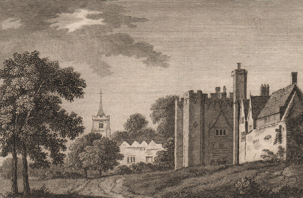 Associate Product HERTFORD CASTLE. Plate 1. Hertfordshire. GROSE 1776 old antique print picture