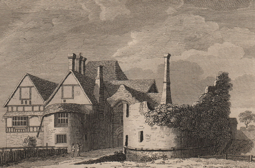 Associate Product LEYBOURNE CASTLE, Kent. 'Leibourn Castle'. Plate 2. GROSE 1776 old print