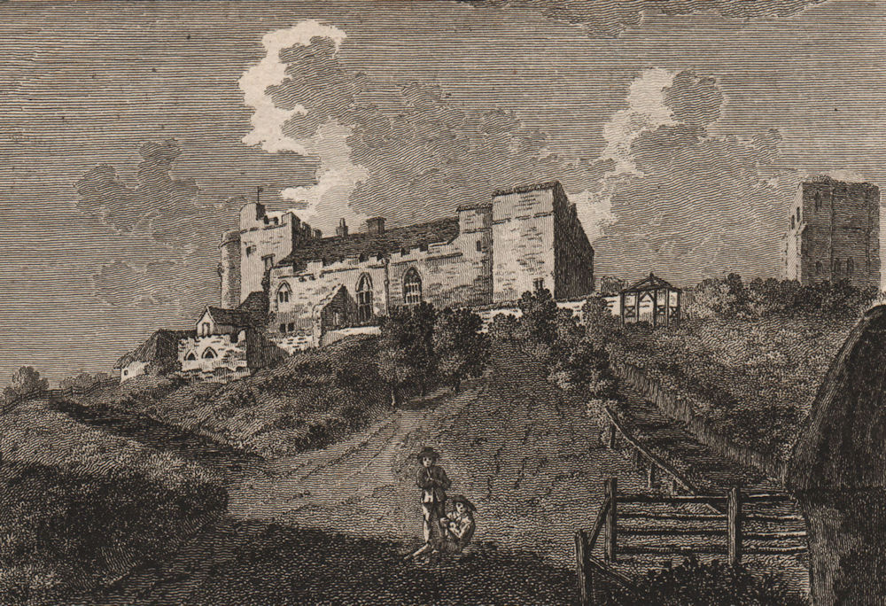 LYMPNE CASTLE, Kent. 'Lyme Castle, Kent'. GROSE 1776 old antique print picture