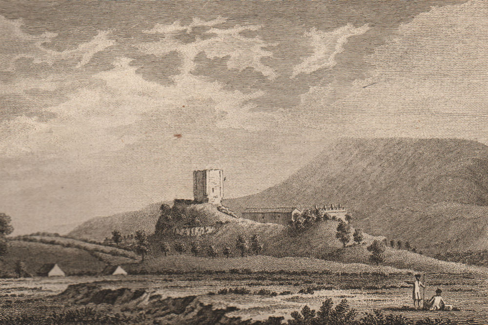 CLITHEROE CASTLE, Lancashire. 'Clithero Castle'. GROSE 1776 old antique print