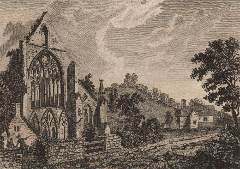 TINTERN ABBEY, Monmouthshire. Plate 1. Wales. GROSE 1776 old antique print