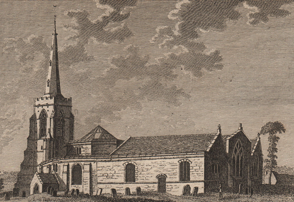 Associate Product SAINT SEPULCHRE'S CHURCH, NORTHAMPTON, Northamptonshire. GROSE 1776 old print