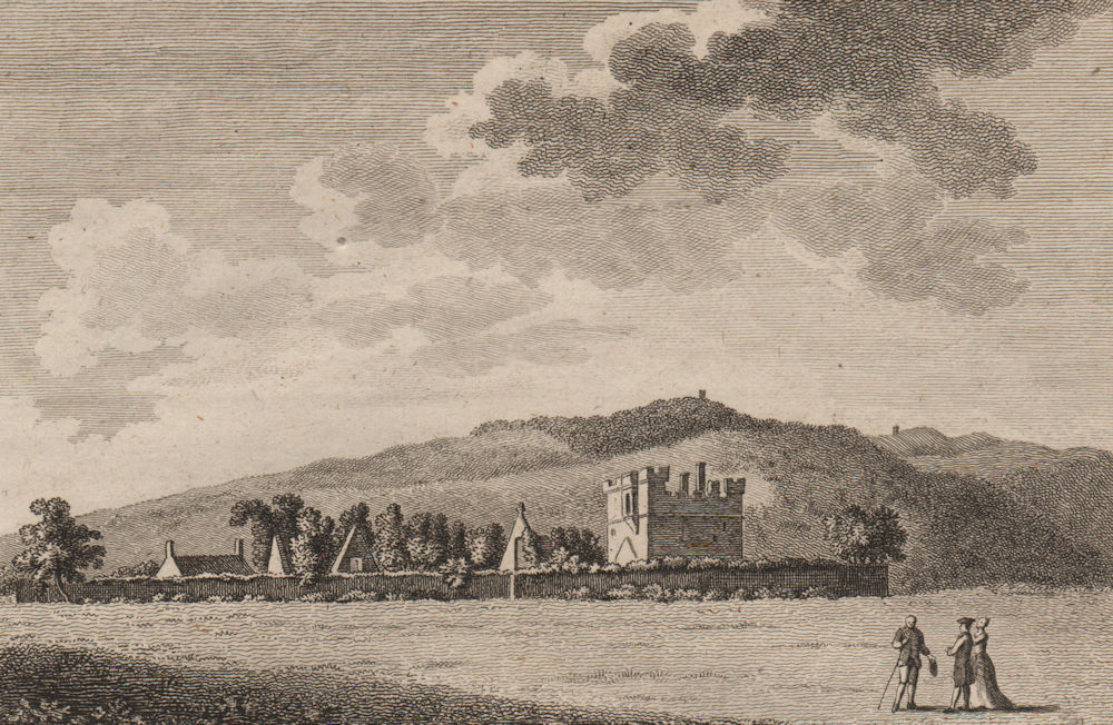 Associate Product HULNE PRIORY. 'Hulne Abbey, Northumberland'. Plate 2. GROSE 1776 old print