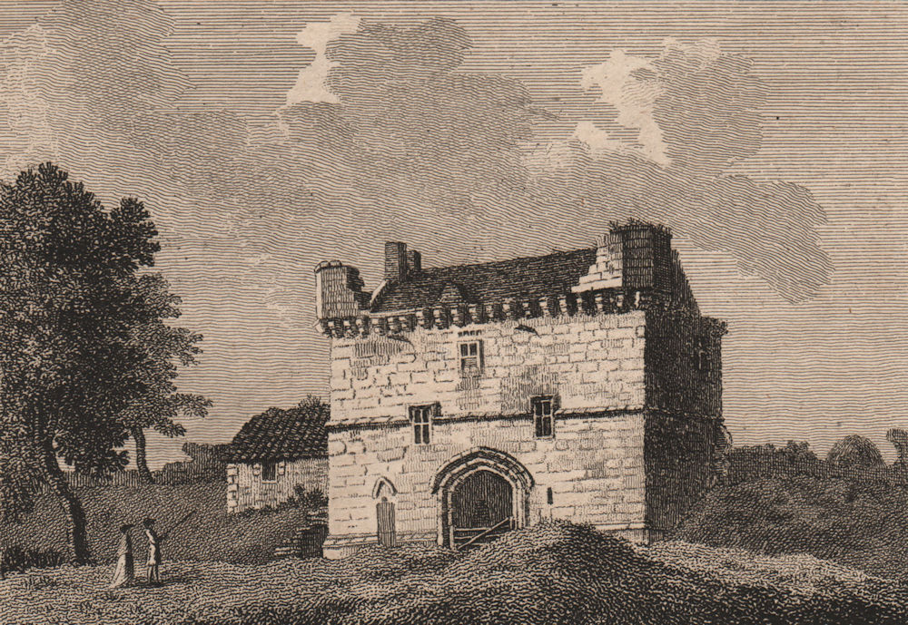 MORPETH CASTLE, Northumberland. GROSE 1776 old antique vintage print picture