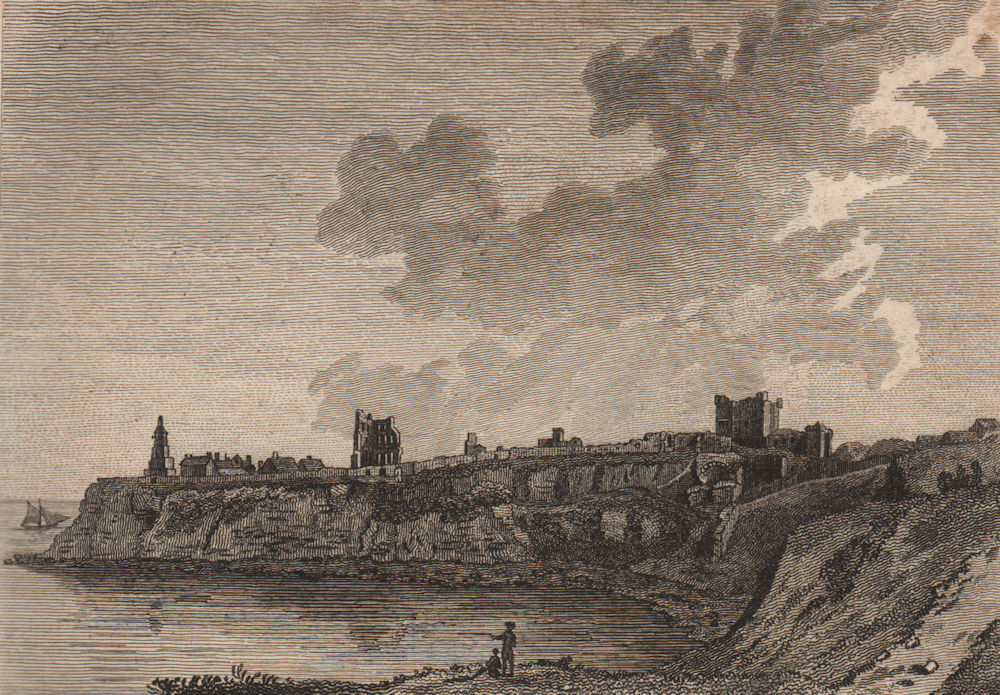 Associate Product TYNEMOUTH PRIORY & CASTLE, Northumberland. Plate 2. GROSE 1776 old print