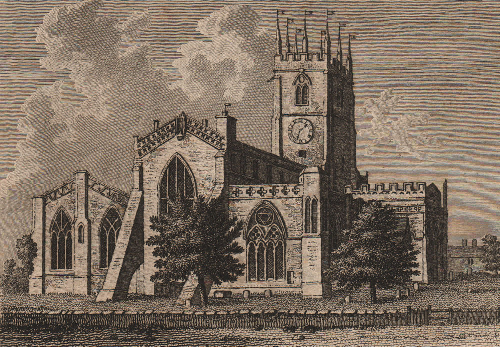 Associate Product BANBURY CHURCH, Oxfordshire. GROSE 1776 old antique vintage print picture
