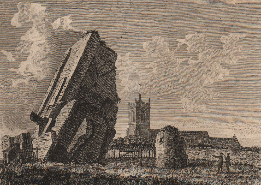 BRIDGNORTH CASTLE. 'Burgh, Brugge or Bridgenorth Castle, Shropshire'. GROSE 1776