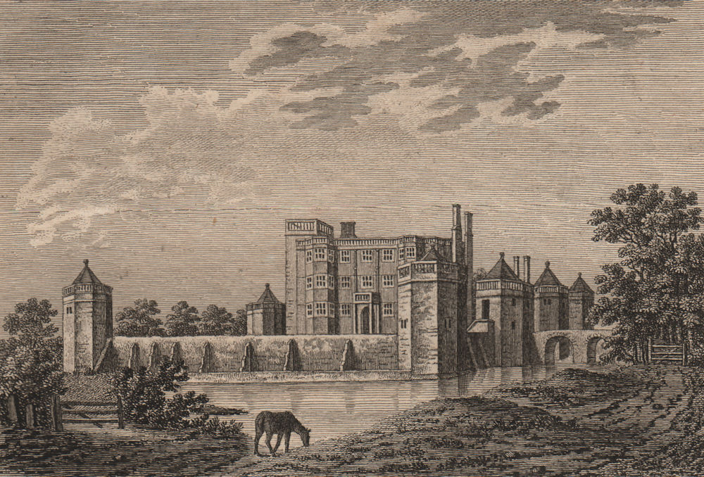 Associate Product CAVERSWALL CASTLE, Staffordshire. GROSE 1776 old antique vintage print picture