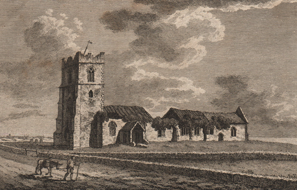 Associate Product ALL SAINTS CHURCH, DUNWICH, Suffolk. GROSE 1776 old antique print picture