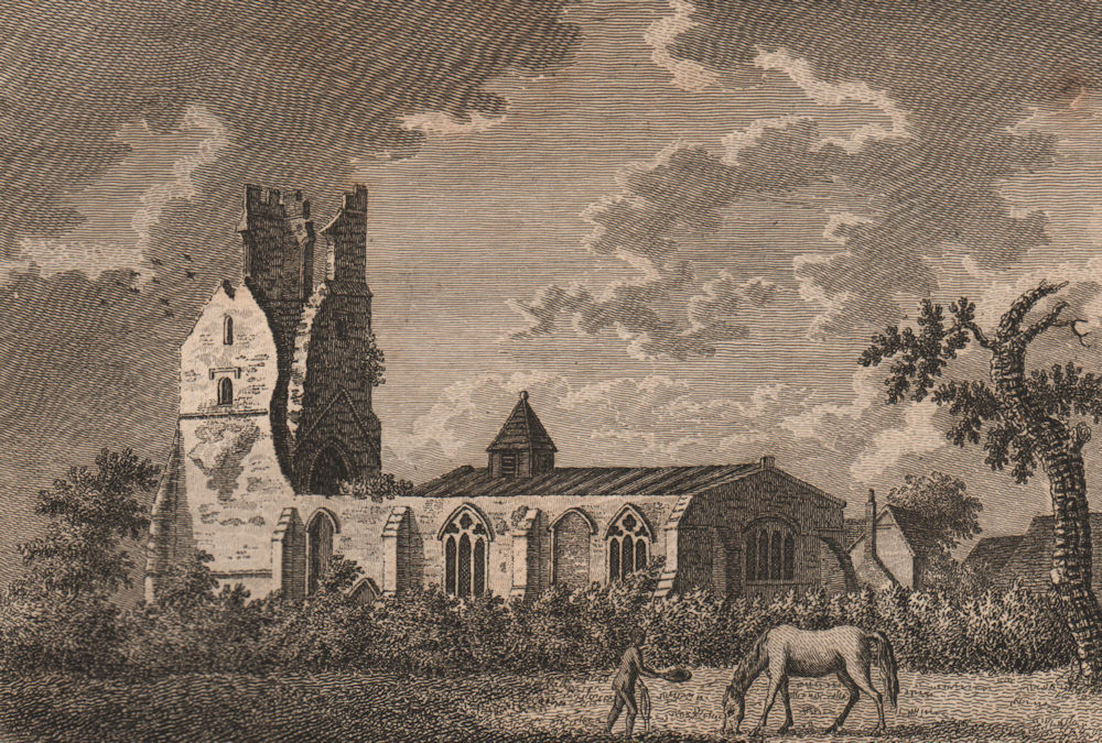 Associate Product ALDERTON CHURCH, Suffolk. GROSE 1776 old antique vintage print picture