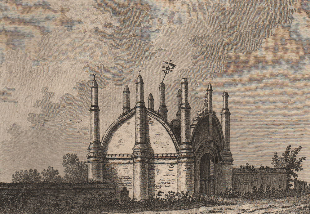 Associate Product ERWARTON HALL, Suffolk. 'The Gate of Arwerton-Hall'. GROSE 1776 old print