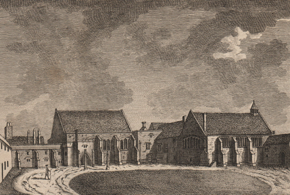 CROYDON PALACE, Surrey, London. GROSE 1776 old antique vintage print picture