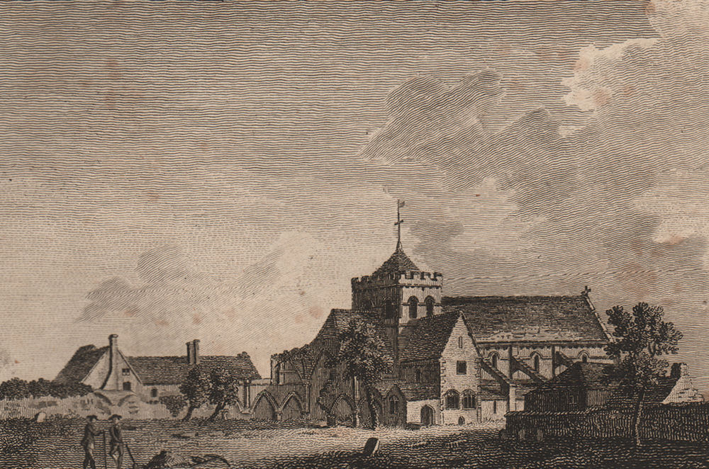 Associate Product BOXGROVE PRIORY, Sussex. 'Boxgrave Priory'. GROSE 1776 old antique print