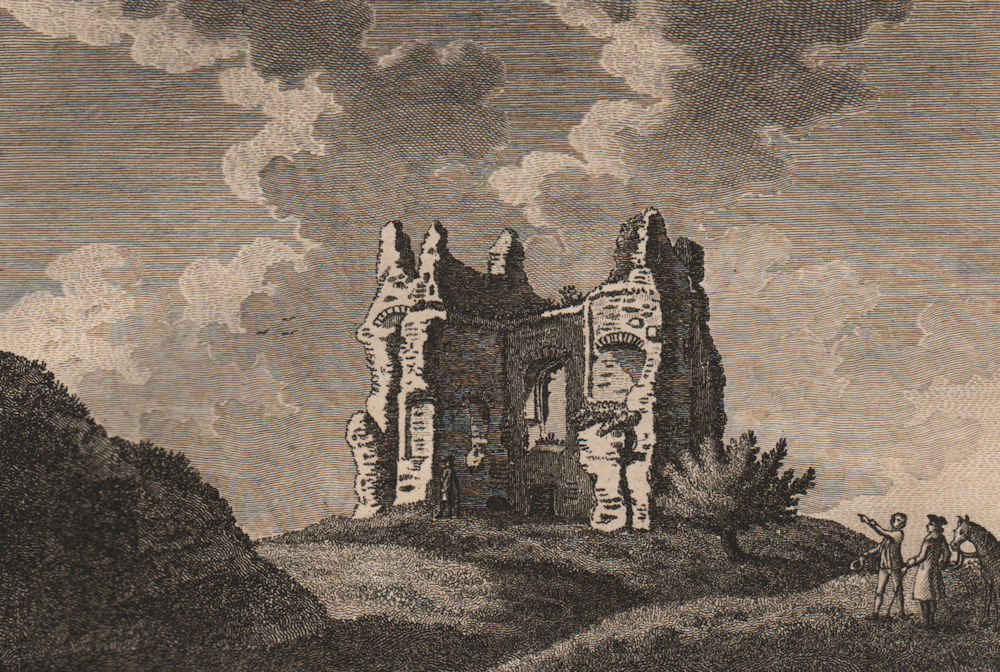 LUDGERSHALL CASTLE, Wiltshire. 'Lutgershall Castle'. GROSE 1776 old print